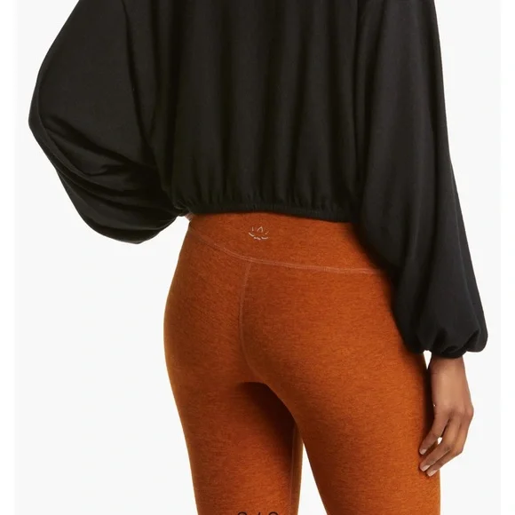 Beyond yoga, black woman’s wrapped up pullover sweatshirt, top size medium - Picture 4 of 15